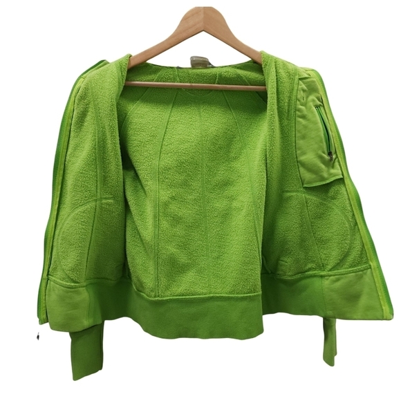 Athleta Yoga Lime Green Zip Up Jacket - Picture 6 of 13